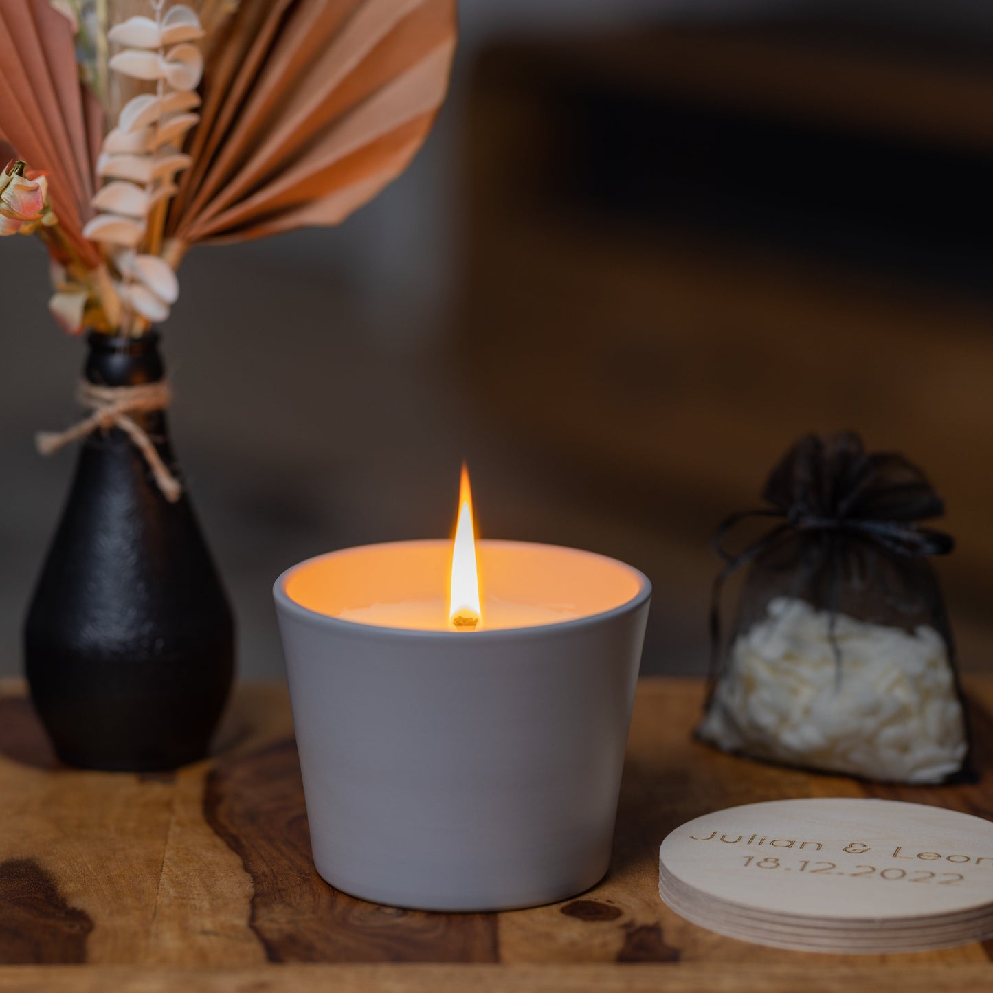 Wachsfresser Indoor Keramik Grau - MAJVI-MANUFAKTUR