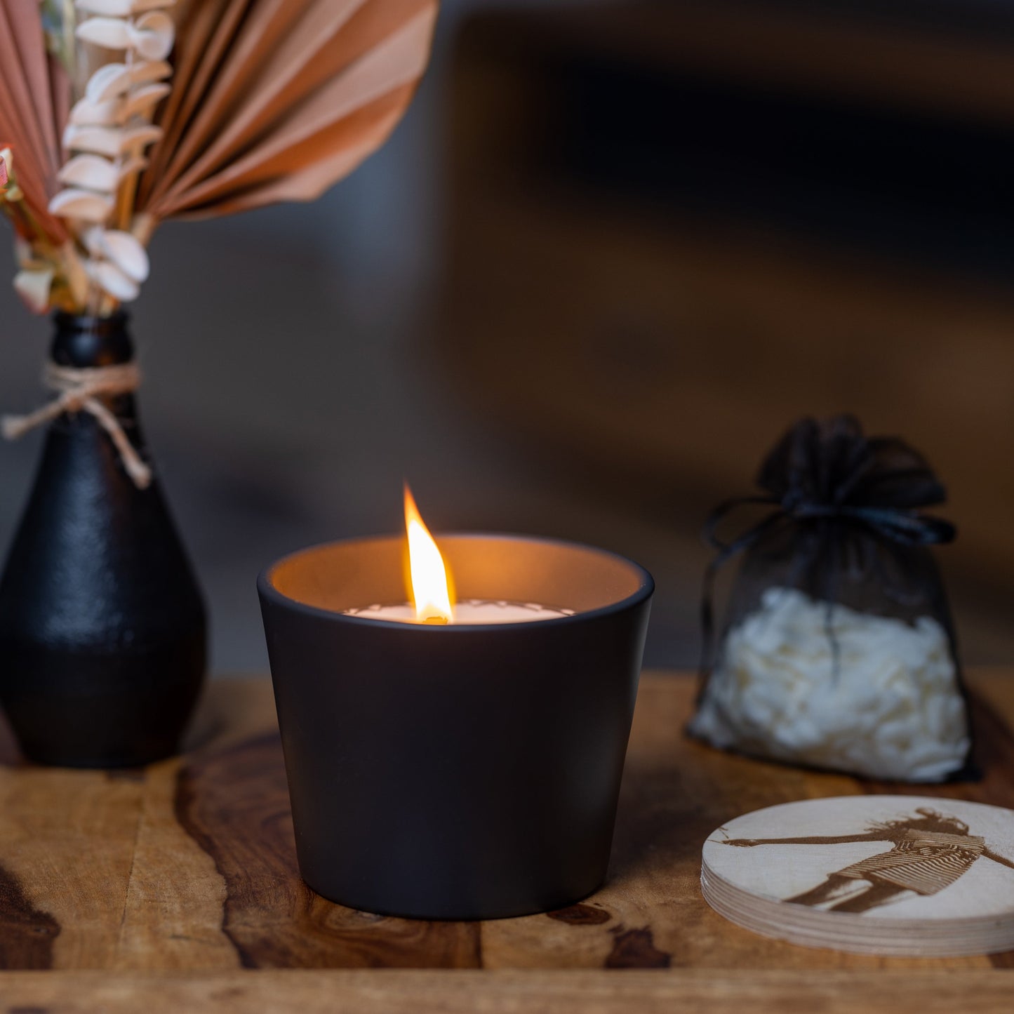 Wachsfresser Indoor Keramik Schwarz - MAJVI-MANUFAKTUR