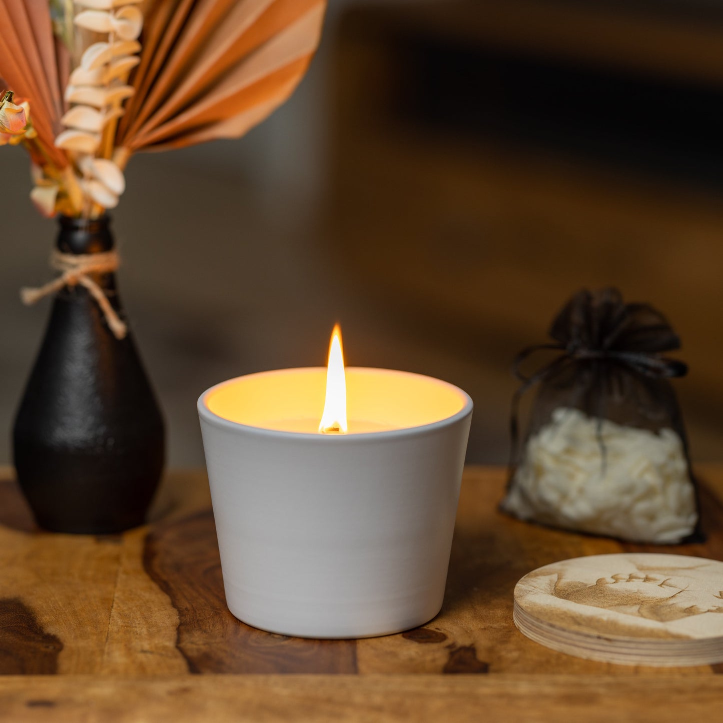 Wachsfresser Indoor Keramik Weiß - MAJVI-MANUFAKTUR