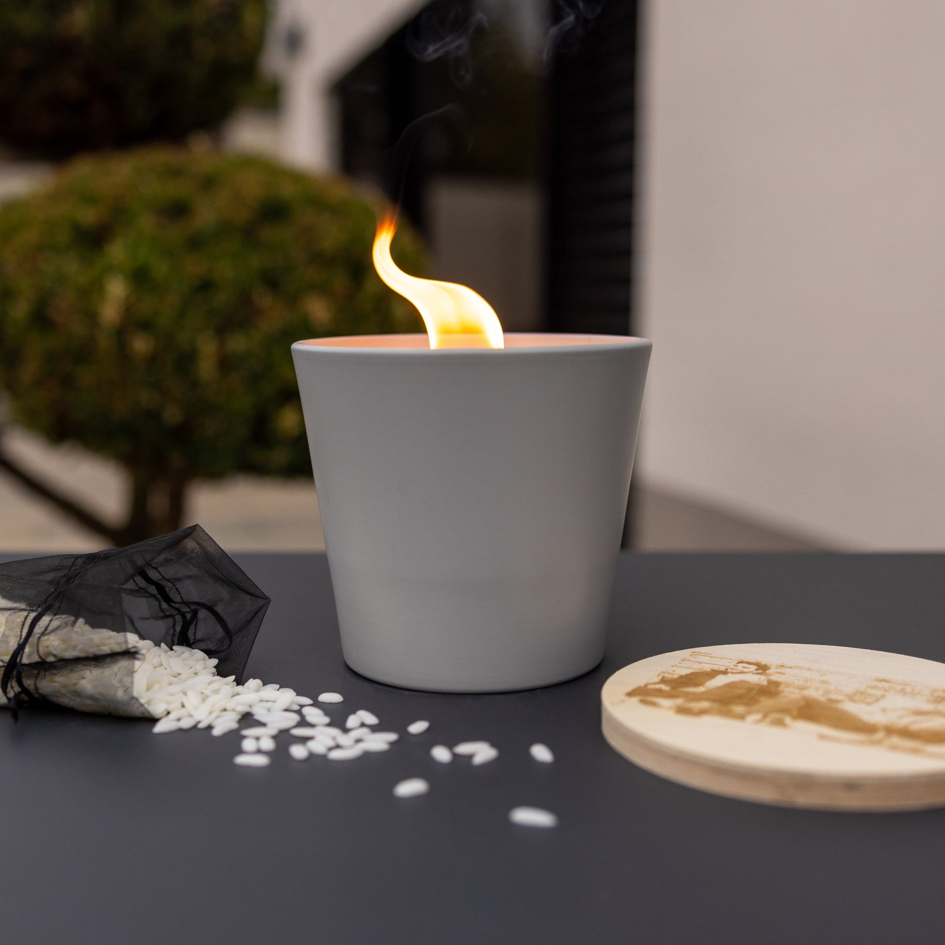 Wachsfresser Keramik Grau - MAJVI-MANUFAKTUR