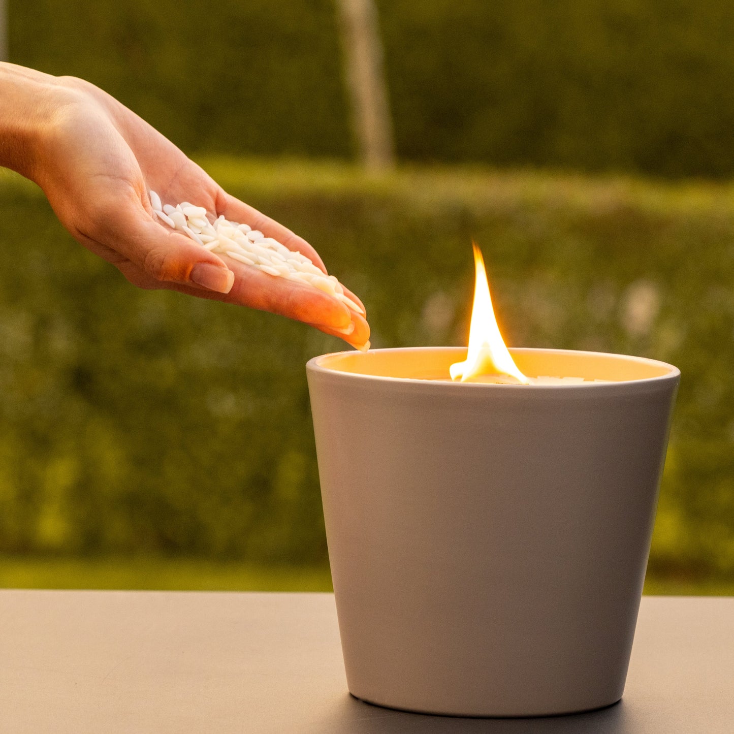 Wachsfresser Keramik Grau - MAJVI-MANUFAKTUR