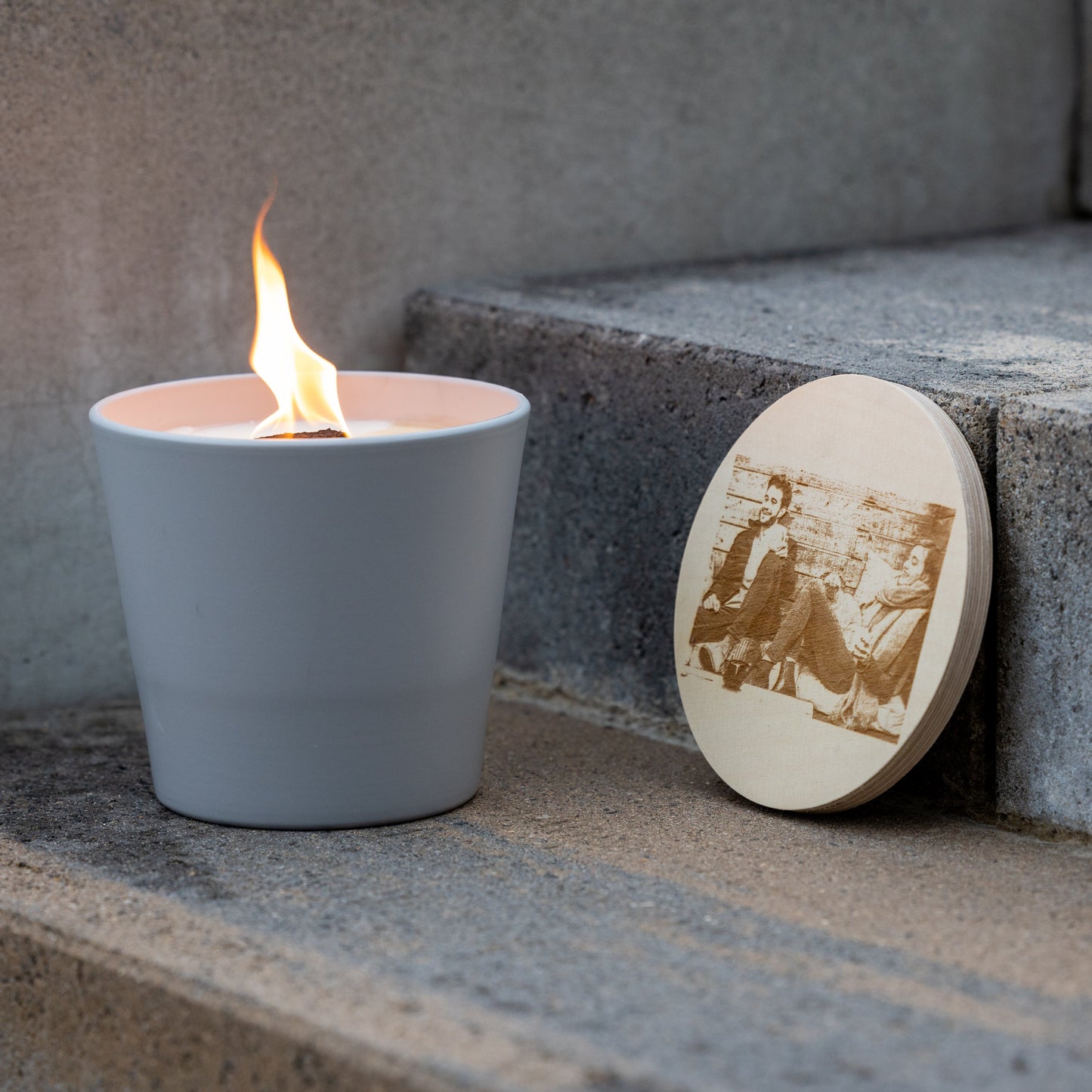 Wachsfresser Keramik Grau - MAJVI-MANUFAKTUR