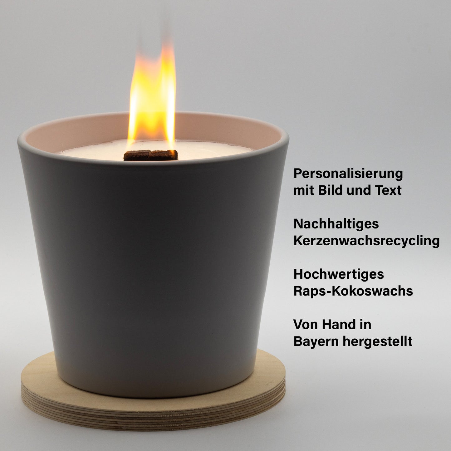 Wachsfresser Keramik Grau - MAJVI-MANUFAKTUR