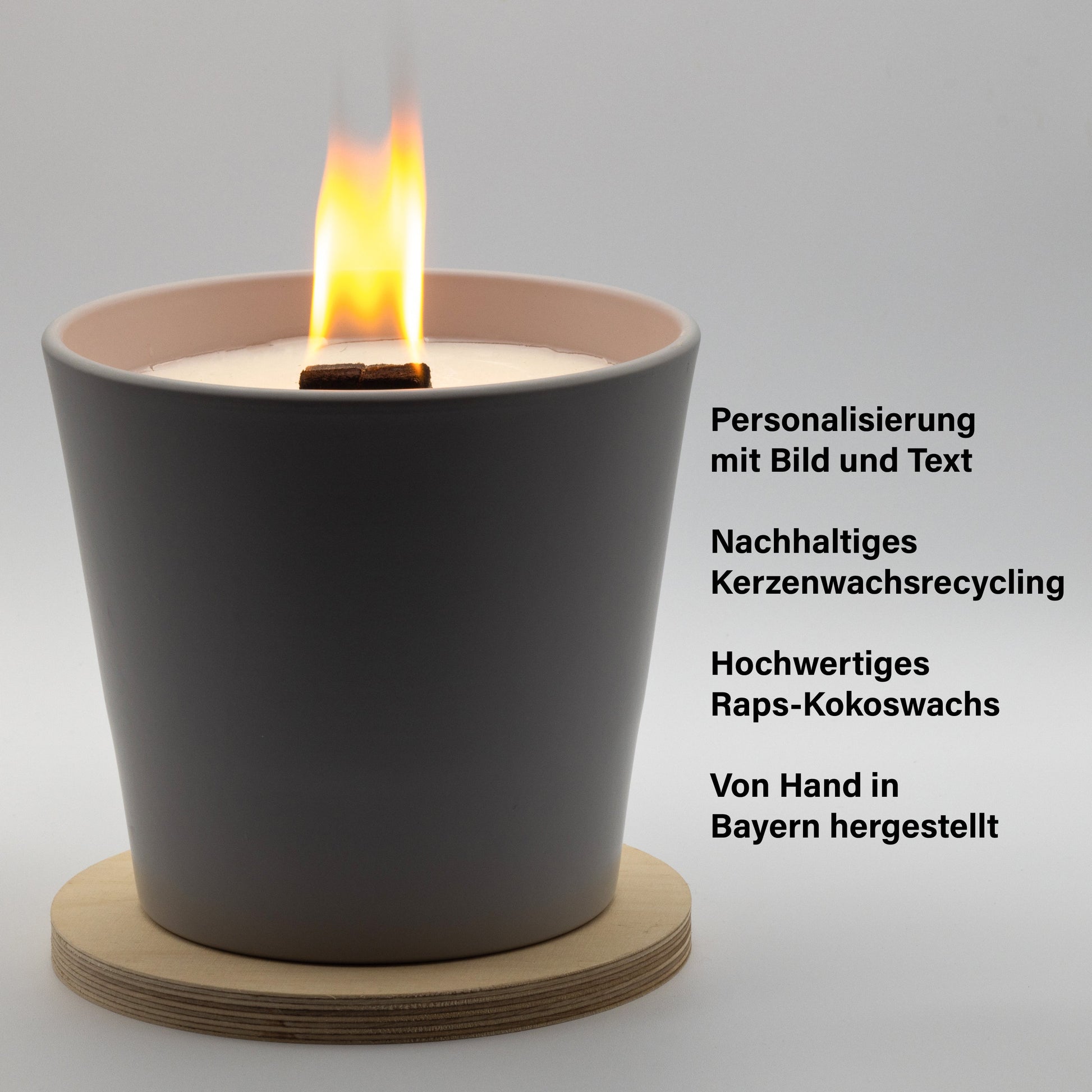 Wachsfresser Keramik Grau - MAJVI-MANUFAKTUR