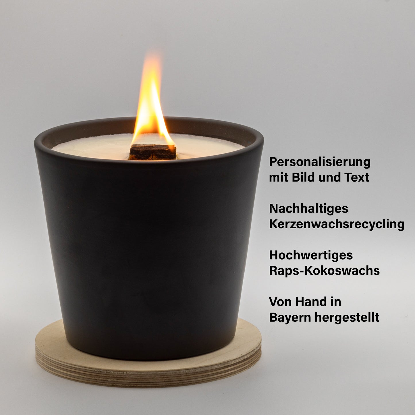 Wachsfresser Keramik Schwarz - MAJVI-MANUFAKTUR