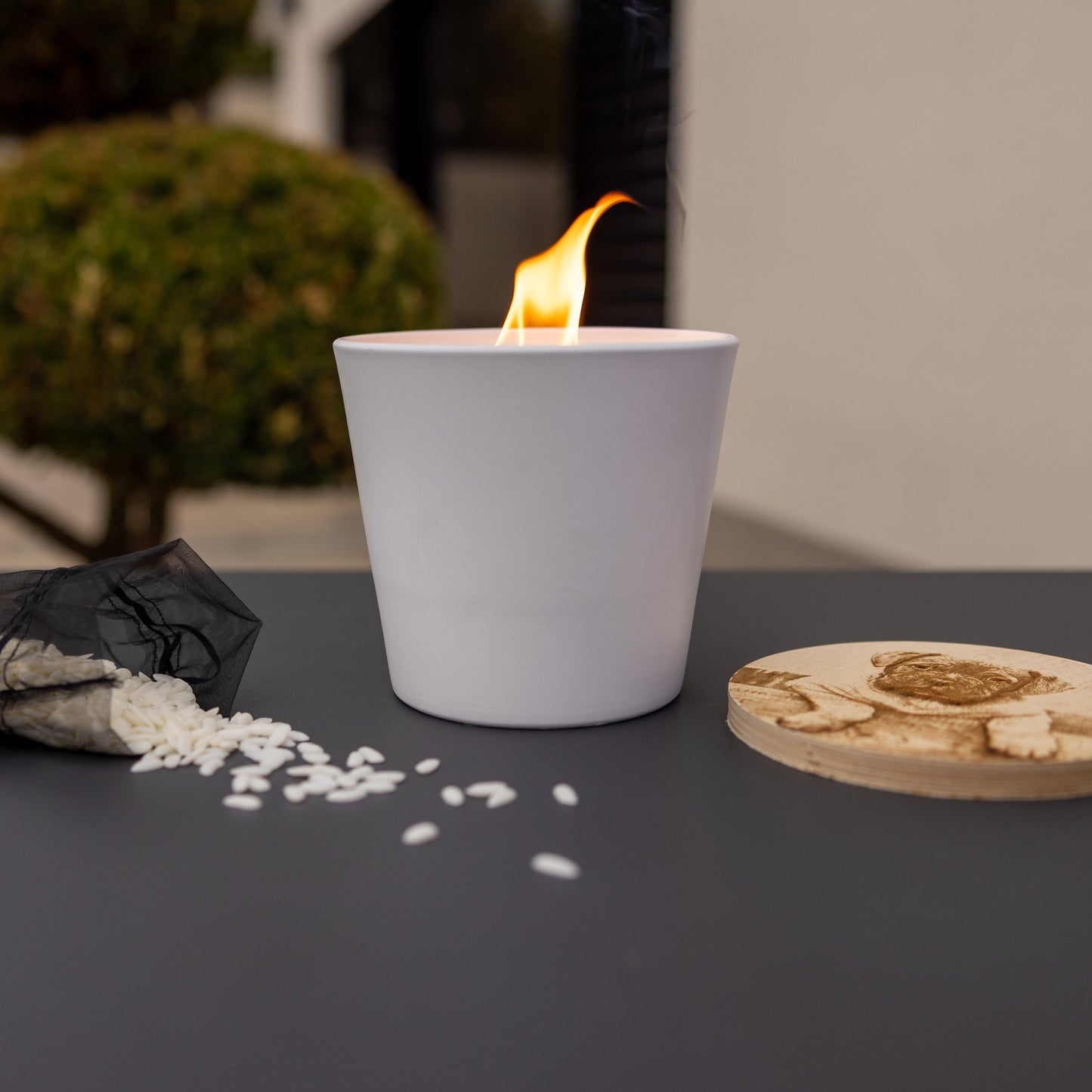 Wachsfresser Keramik Weiß - MAJVI-MANUFAKTUR