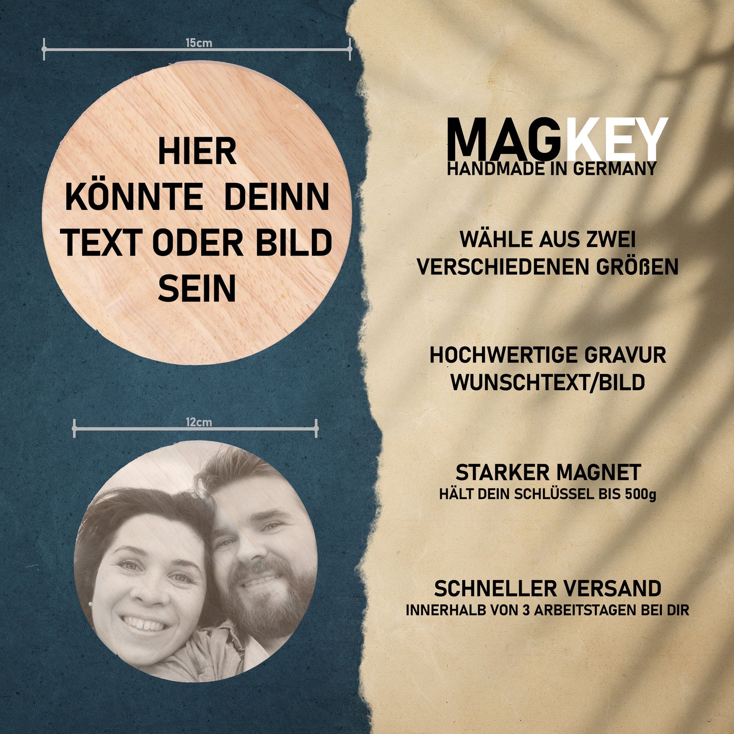 MAGKEY - Magnetischer Schlüsselhalter mit Gravur